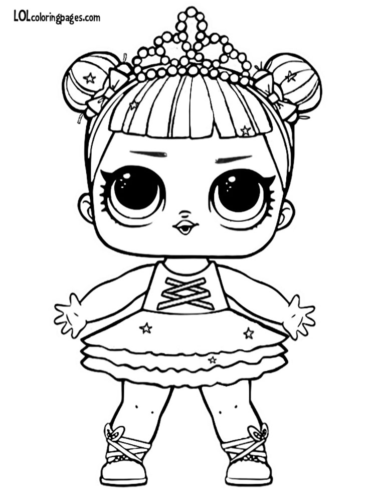 750x980 Glitter Center Stage Coloring Page Lol Surprise Doll Coloring Pages