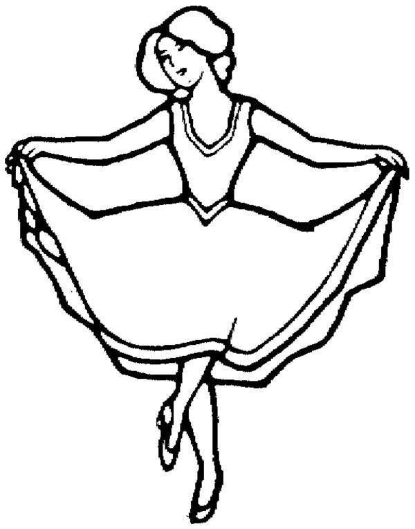 600x764 Stage Performer Dance Coloring Page Coloring Sun