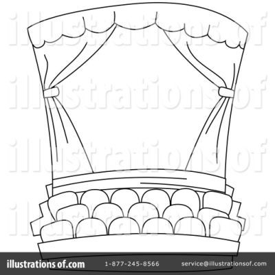 400x400 Theatre Theatre Curtains Colouring Marionetttheater
