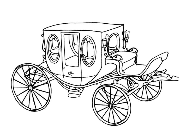 736x535 Free A Horse Drawn Carriage Coloring Pages Projects To Try
