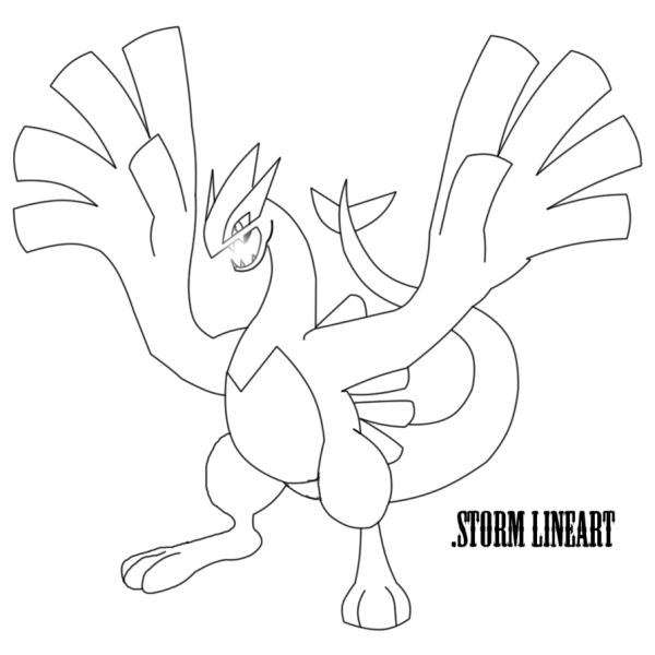 600x600 Outstanding Lugia Coloring Pages Embellishment