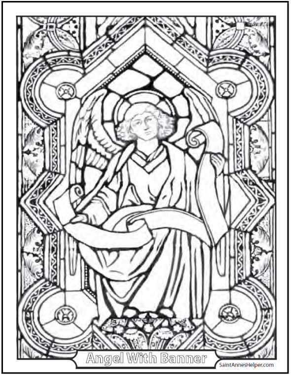 Stained Glass Coloring Pages