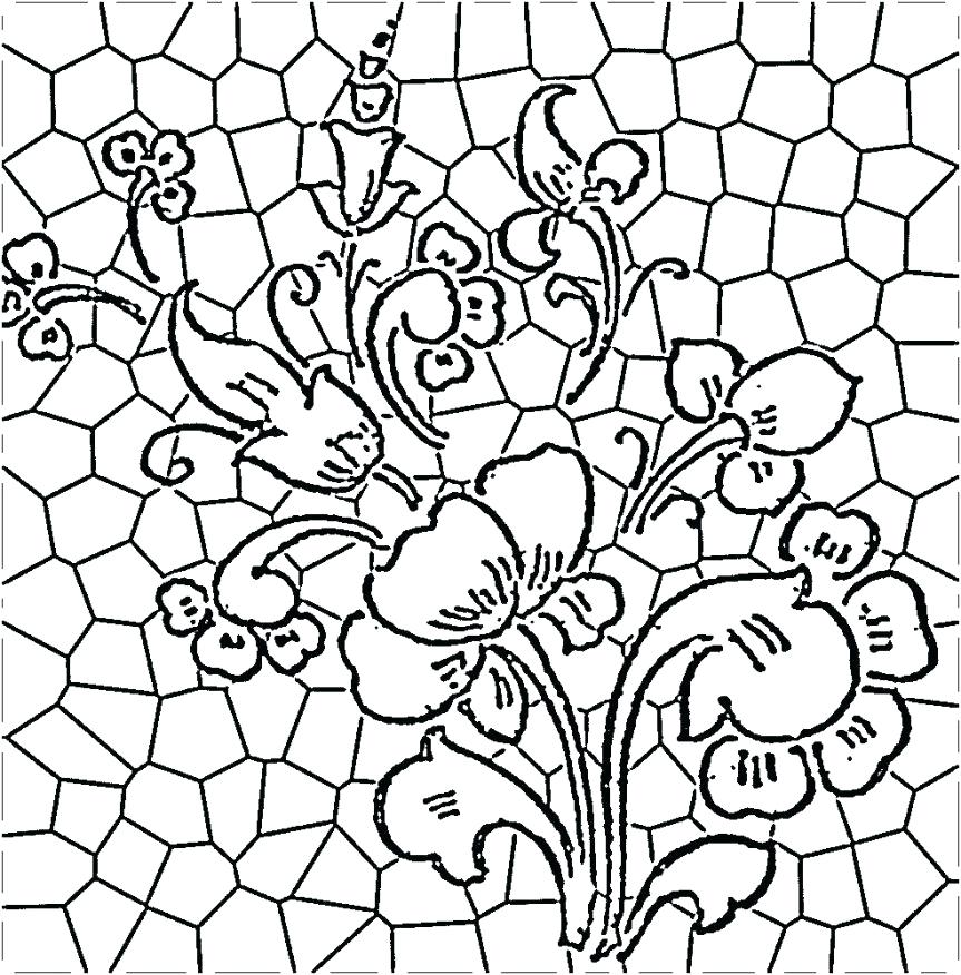 863x876 Luxury Stained Glass Coloring Pages For Adults Or Coloring Pages
