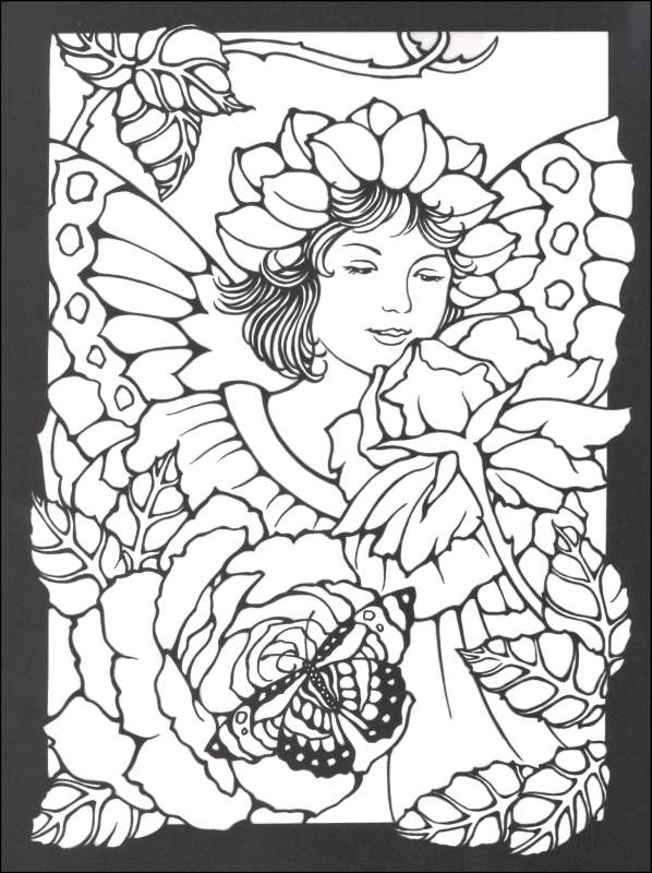 598x800 Stained Glass Coloring Pages For Adults Fancy Stained Glass