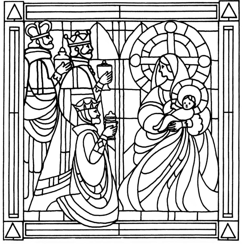 1015x1024 Stained Glass Coloring Pages For Adults To Good Page Kids Girls