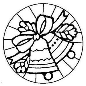 300x300 Christmas Stained Glass Patterns Free Kids Christmas Coloring