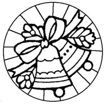 356x350 Stained Glass Christmas Coloring Pages