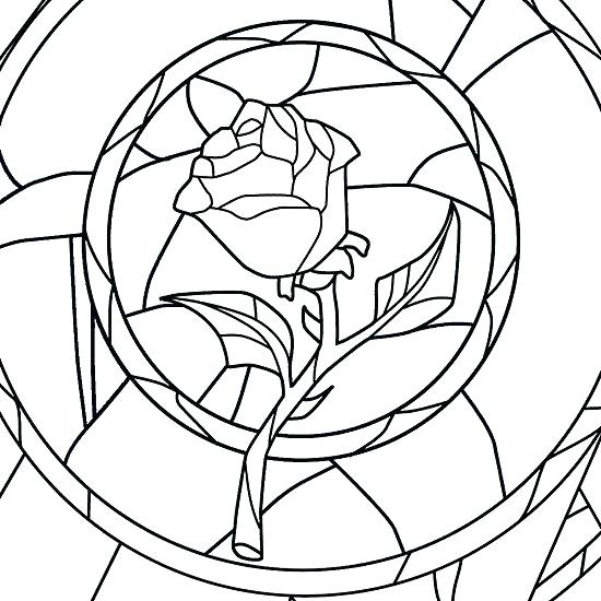 550x550 Stained Glass Coloring Pages Brilliant Simple Stained Glass