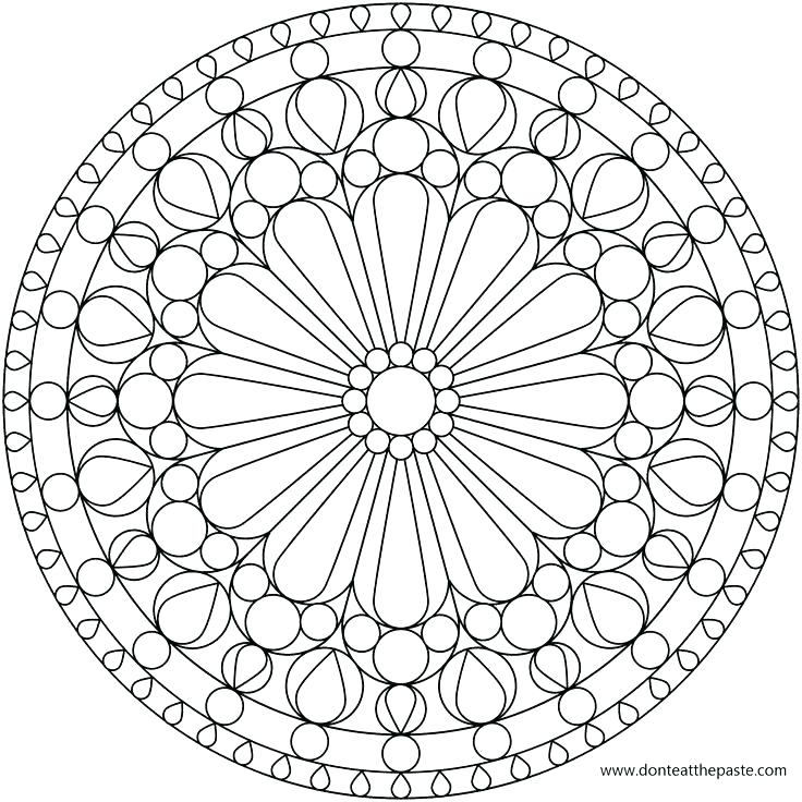 736x736 Free Stained Glass Coloring Pages Free Stained Glass Coloring