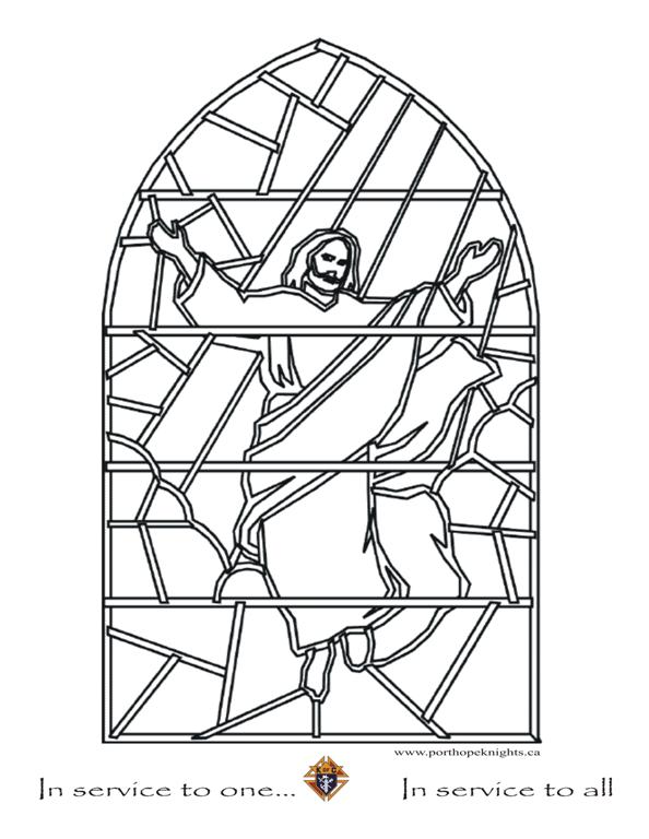 594x768 Port Hope Knights Colouring Pages