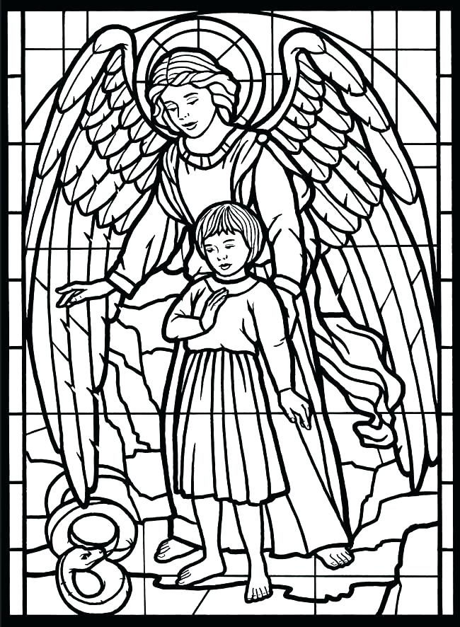650x886 Stained Glass Coloring Pages Stained Glass Free Coloring Pages