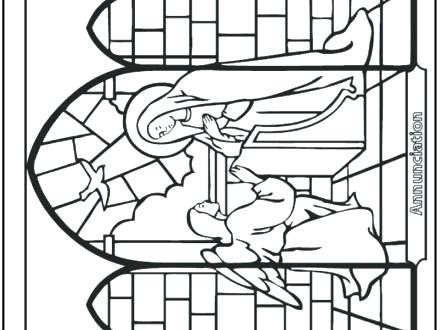440x330 Stained Glass Coloring Pages Stained Glass Window Coloring Pages