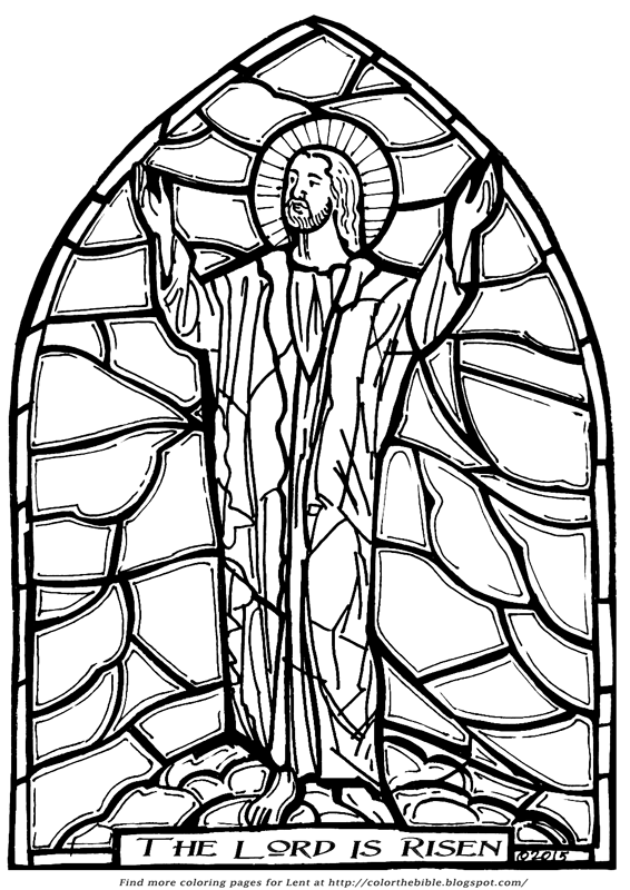 566x800 The Lord Is Risen! Color The Bible