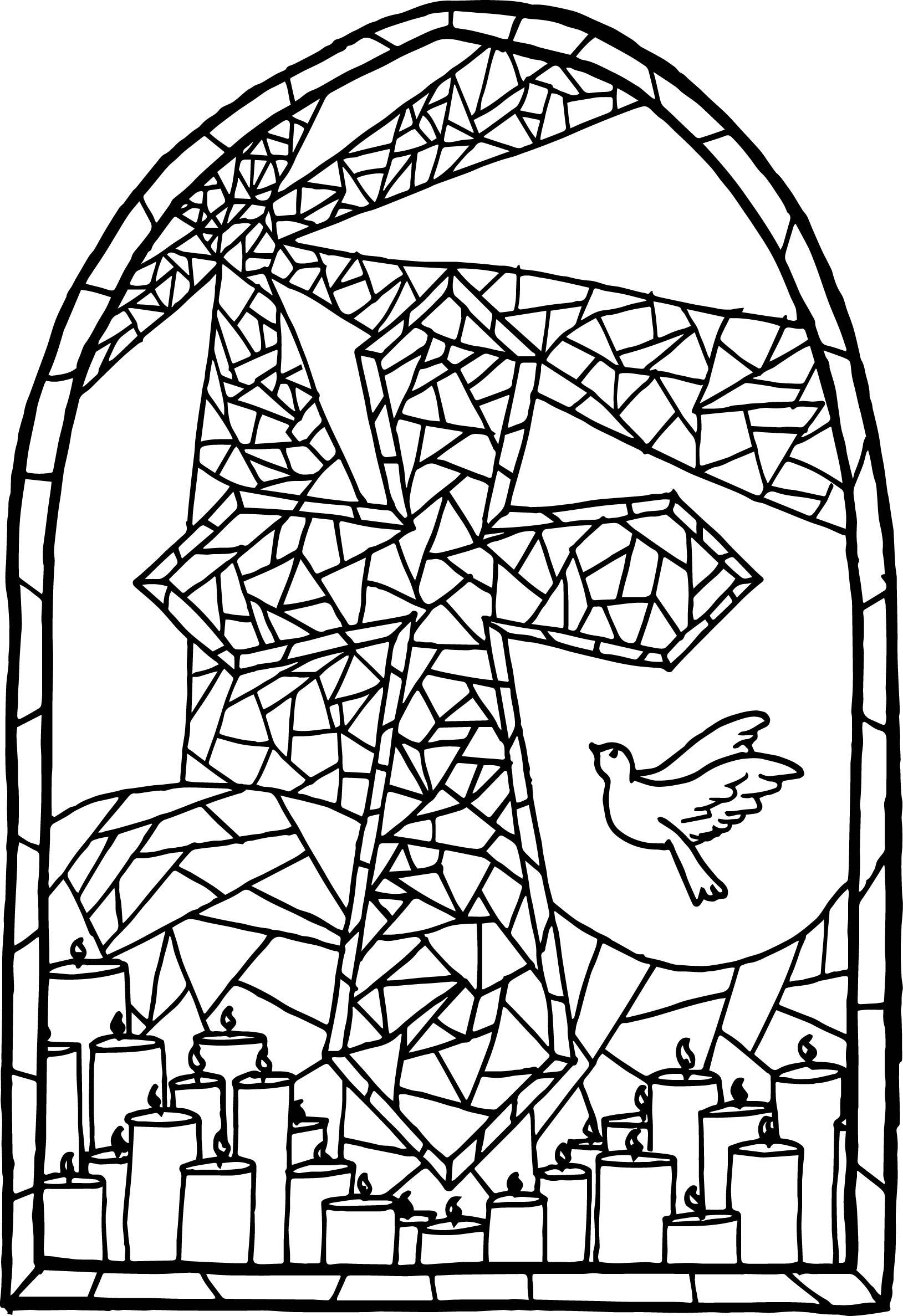 1629x2375 Amazing Stained Glass Window Coloring Pages Picture For That Look