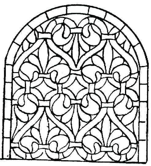 493x541 Stained Glass Cross Coloring Page Cross Coloring Pages Printable