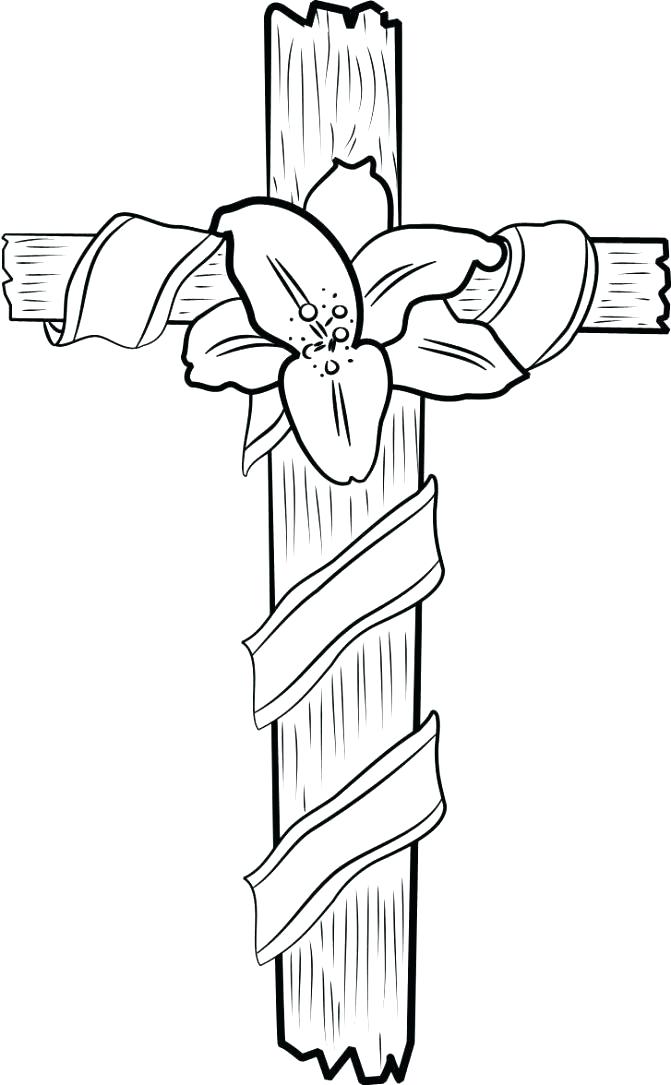 671x1085 Coloring Page Cross Cross Coloring Pages Plus On The Cross