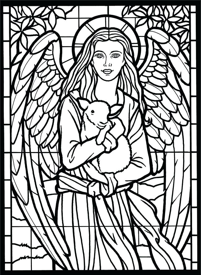 650x888 Beauty And The Beast Stained Glass Window Coloring Page Plus Drawn