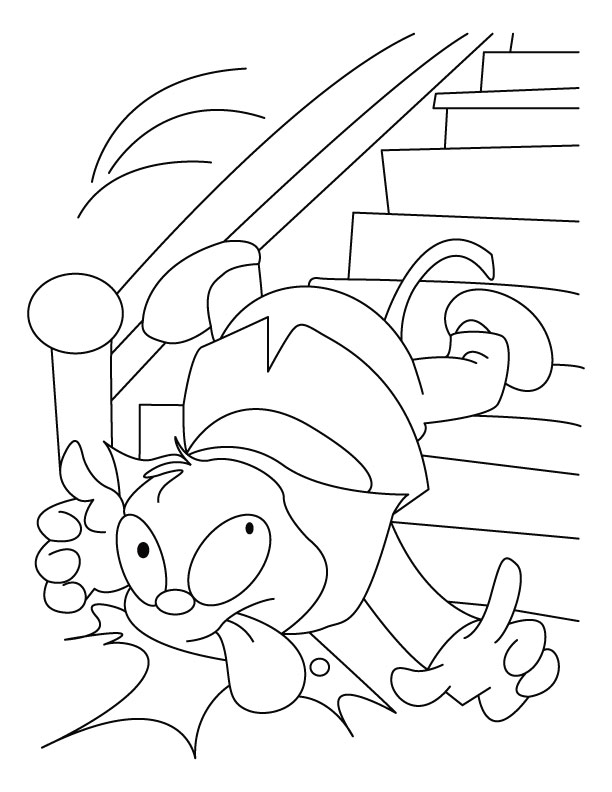612x792 Falling Stairs Coloring Pages Download Free Falling