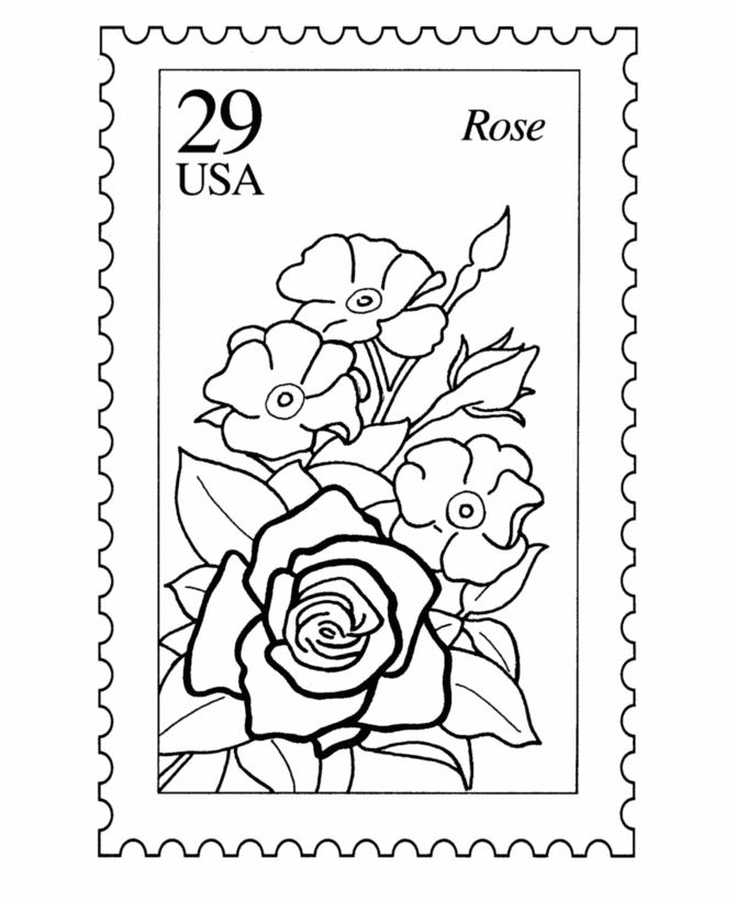 Stamp Coloring Page