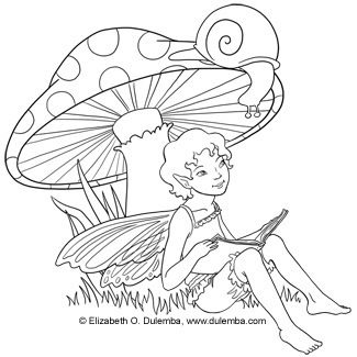 325x325 Freebie Fairy Digi Stamp Coloring Fairy, Digi