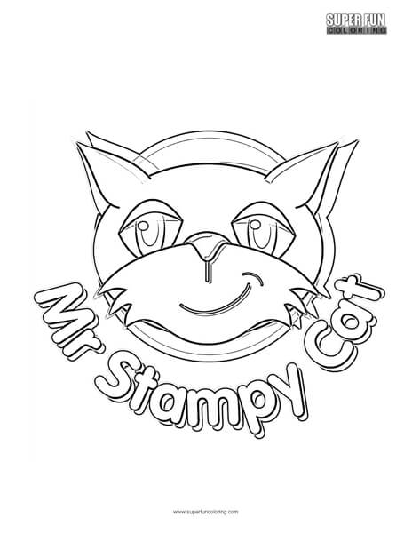 464x600 Mr. Stampy Cat Coloring Page