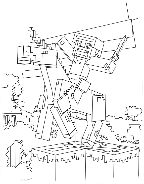 579x737 Stampy Coloring Pages Lovely Free Coloring Pages Of Minecraft