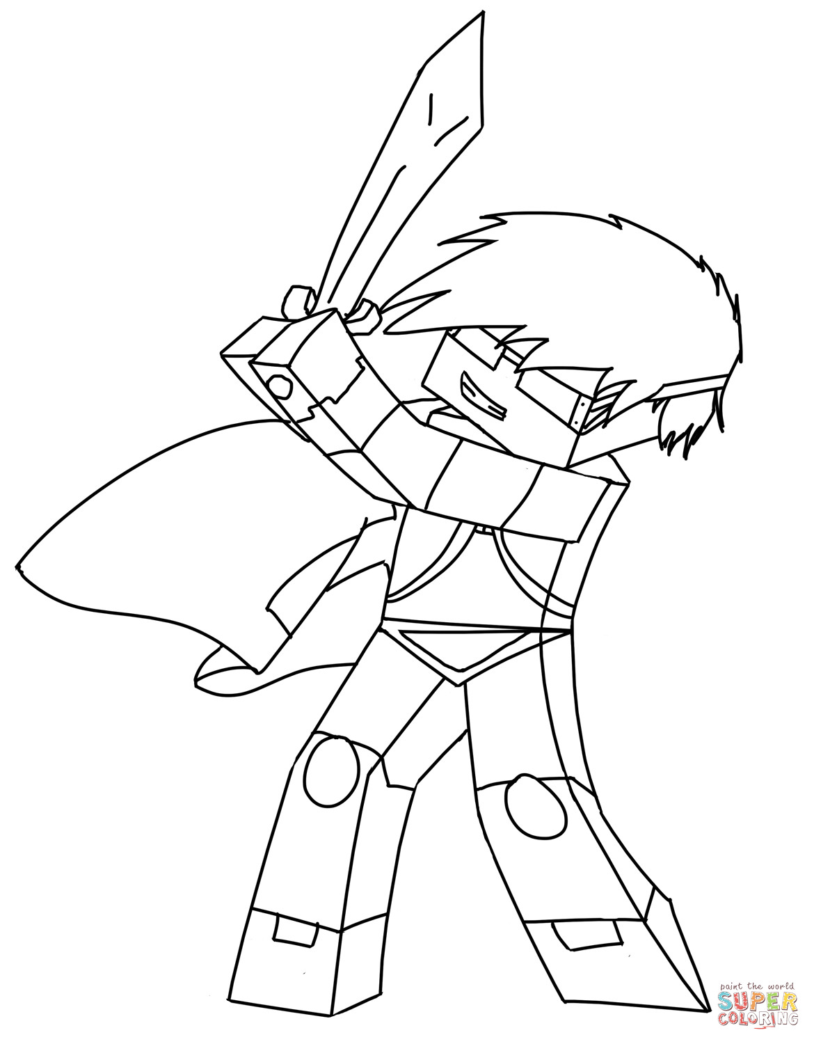 1170x1500 Stampy Long Nose Coloring Pages