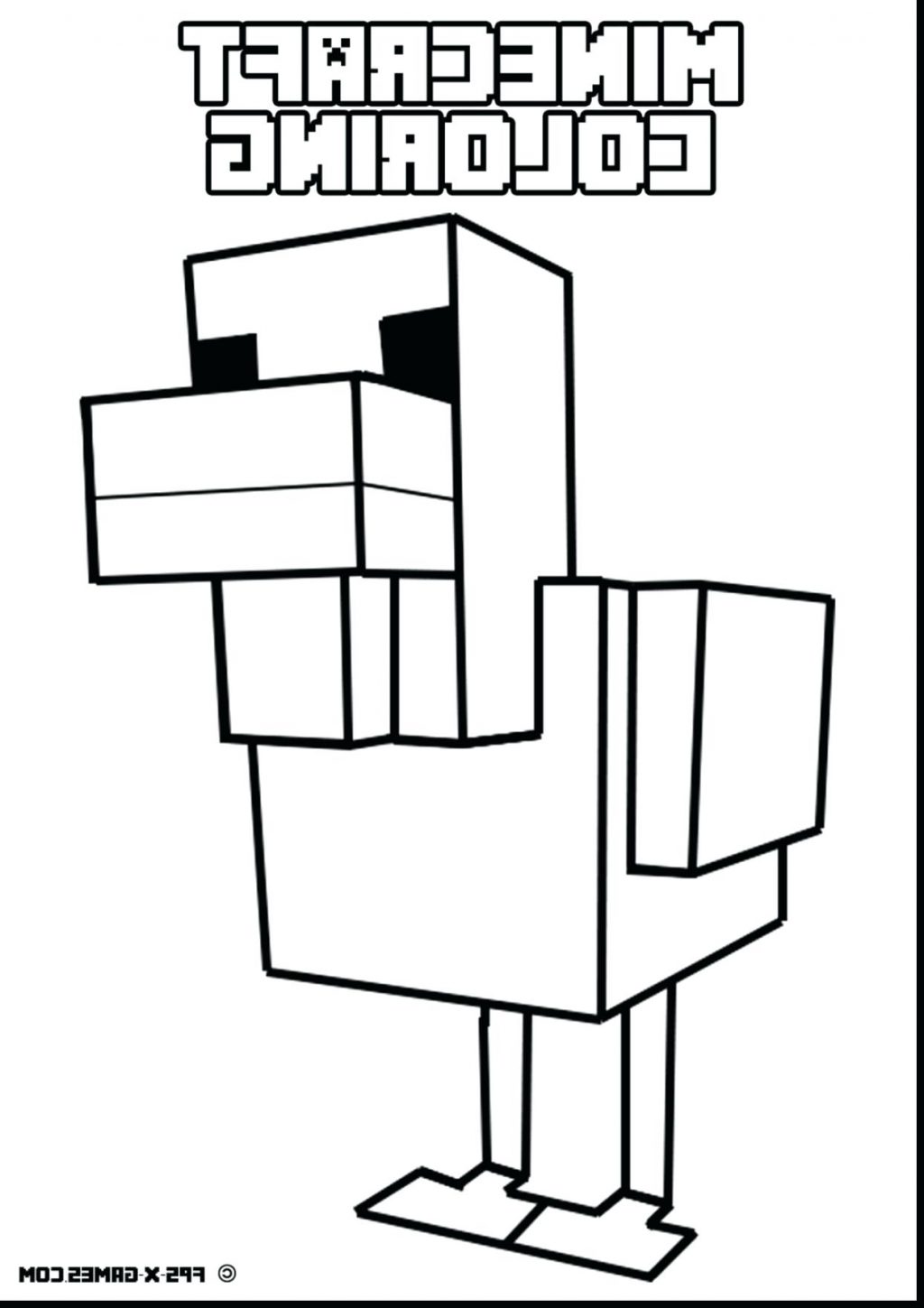 1024x1449 Coloring Pages ~ Minecraft Coloring Pages Terrific Printable