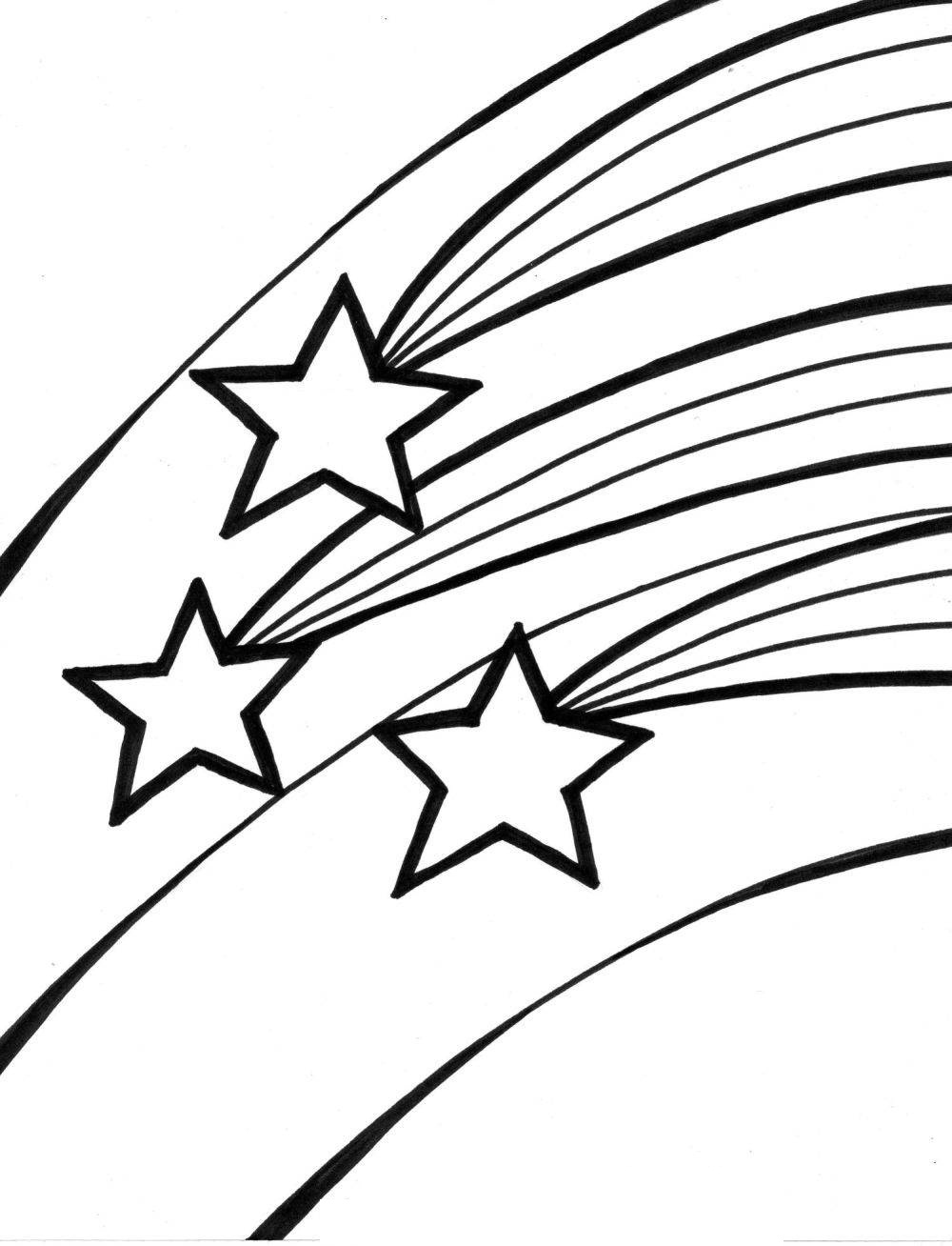1000x1308 Shooting Star Coloring Pages For Kids