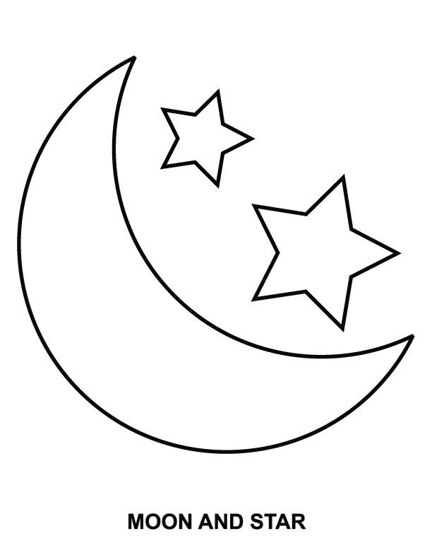 612x792 Coloring Pages Of Sun Moon And Stars 1 Moon Coloring Pages