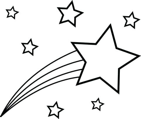 480x406 Shooting Star Coloring Page Shooting Stars Coloring Page Picture