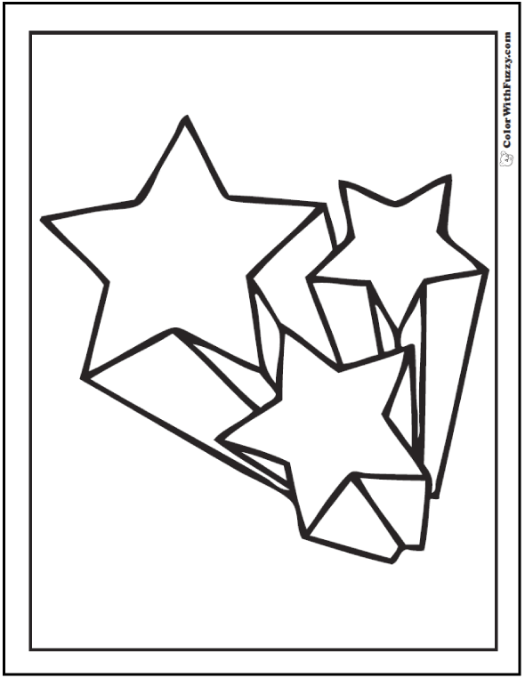 Star Coloring Pages Printable