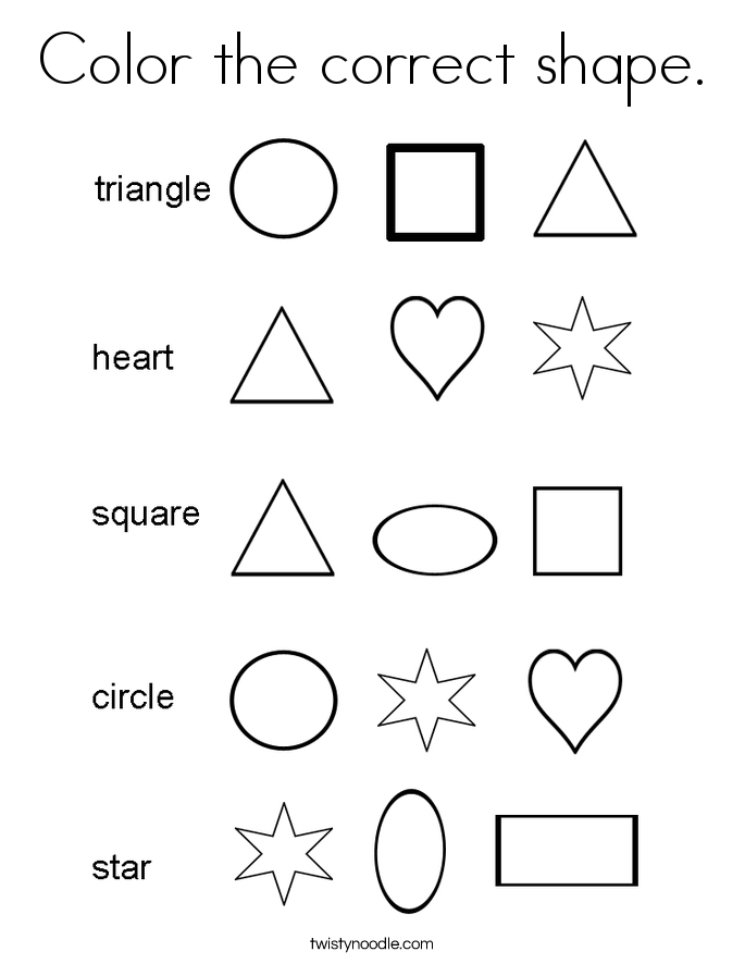 Star Shape Coloring Page