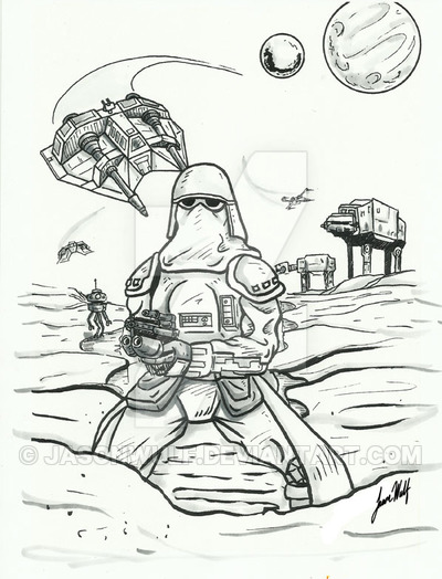 400x524 Star Wars Battle Hoth By Jasonwulf