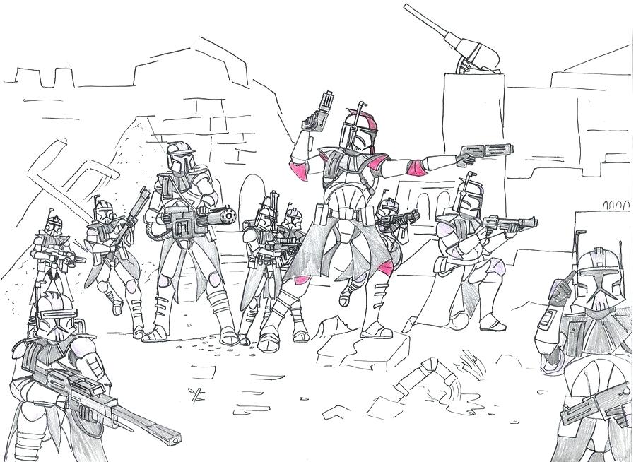 900x654 Clone Wars Coloring Pages