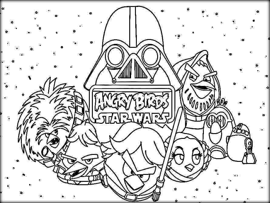 890x671 Angry Birds Star Wars Coloring Pages. Beautiful Angry Birds Star
