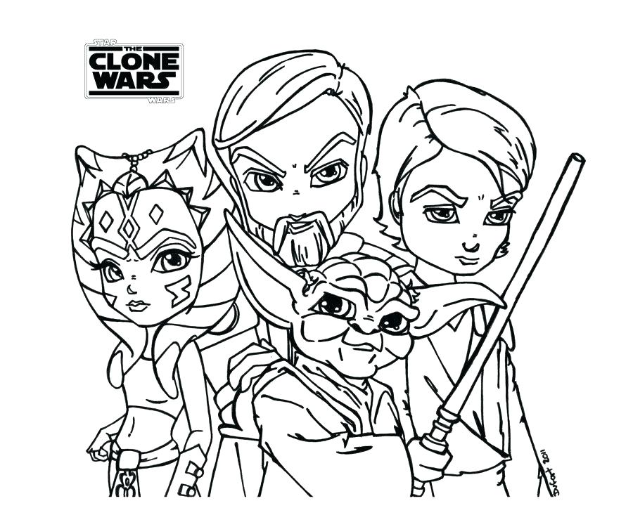 Star Wars Cartoon Coloring Pages