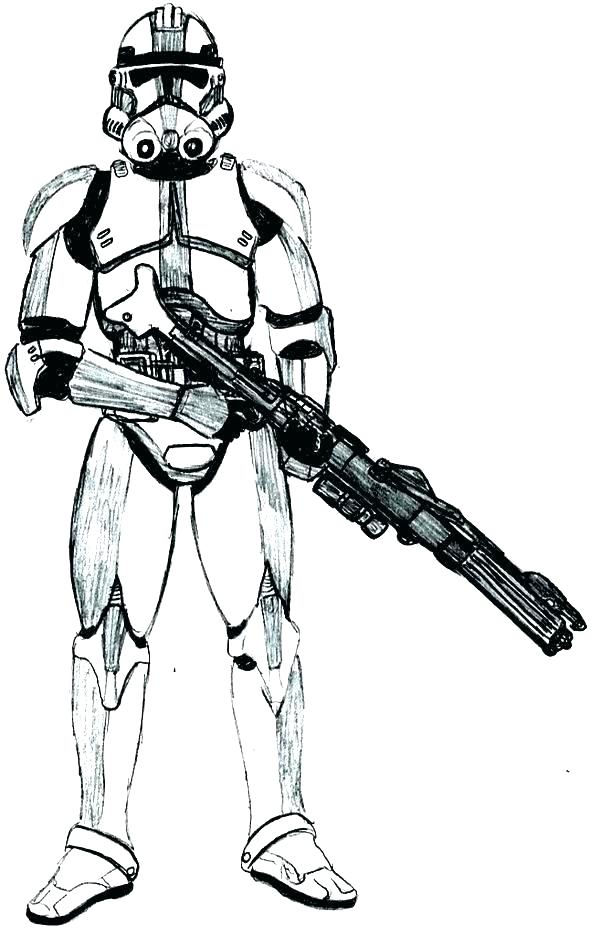 600x936 Clone Trooper Coloring Pages Star Wars Clone Trooper Coloring