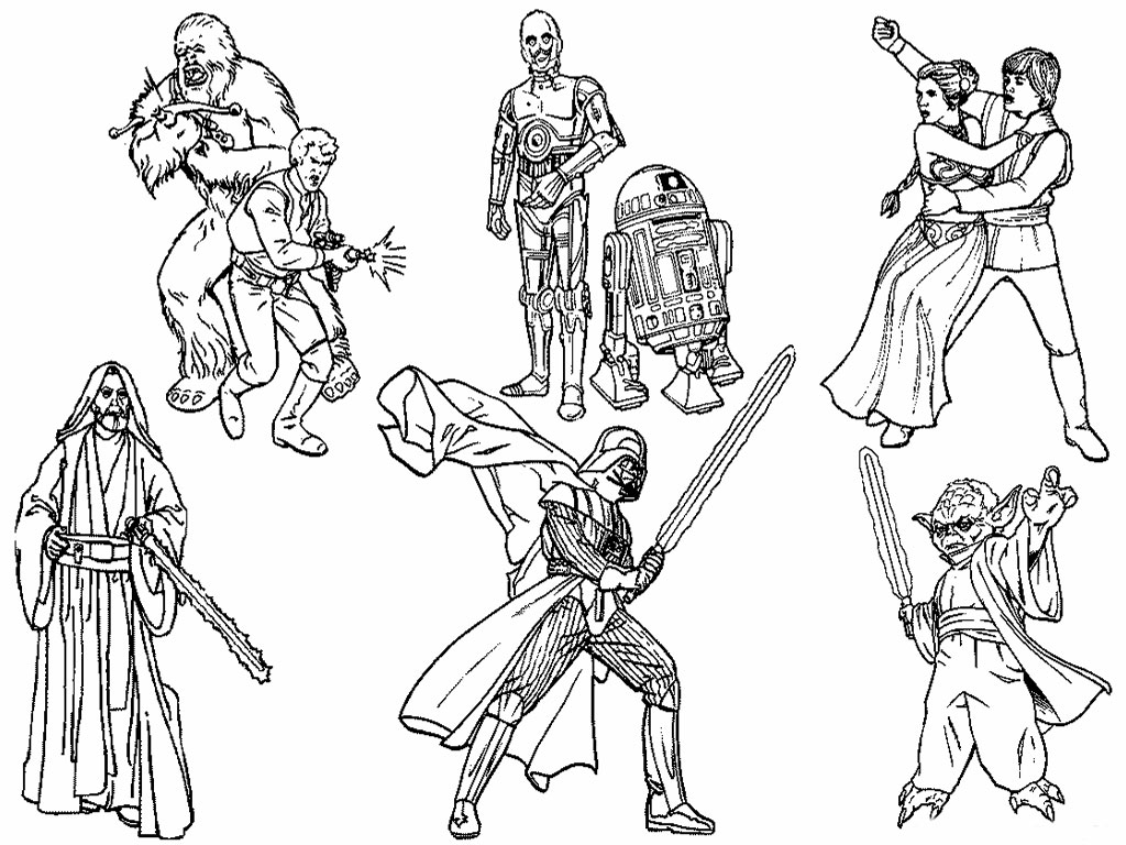 1024x768 Clone Wars Coloring Pages