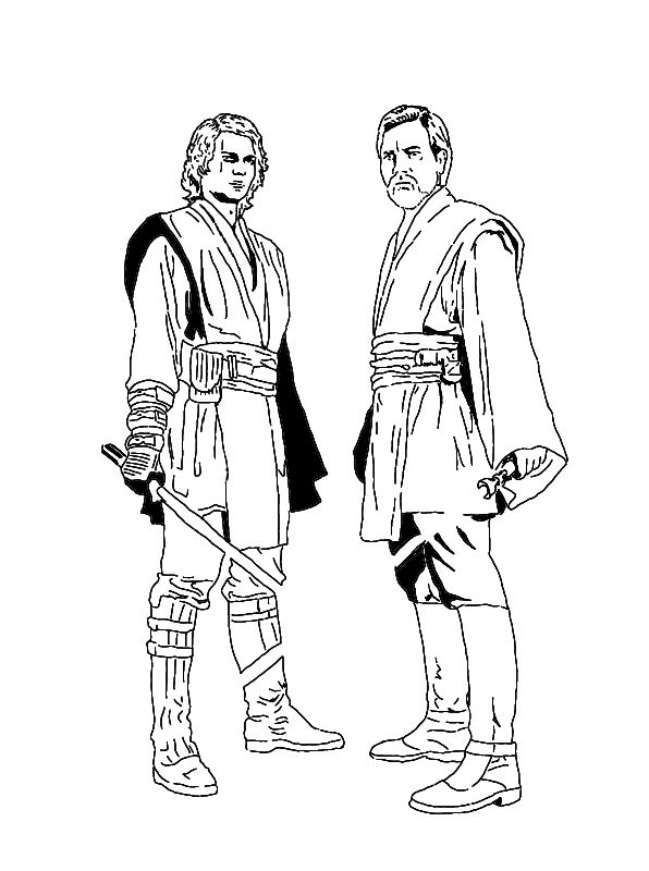 Star Wars Coloring Pages Anakin Skywalker
