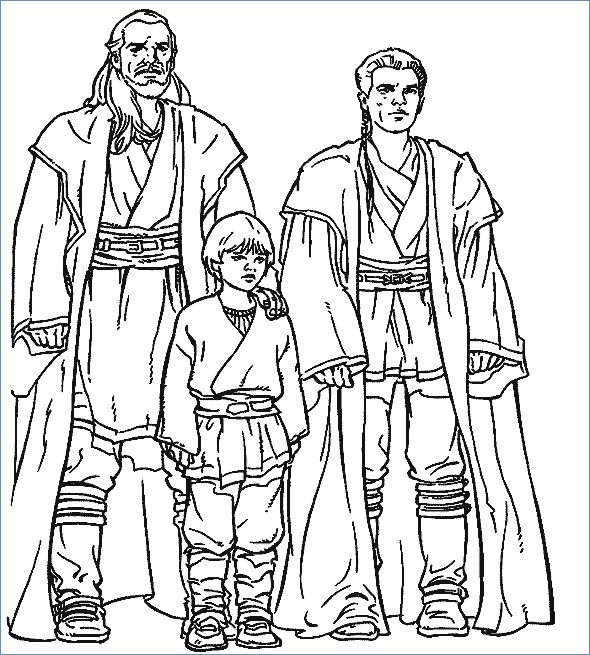 590x655 Star Wars Coloring Pages Anakin Skywalker