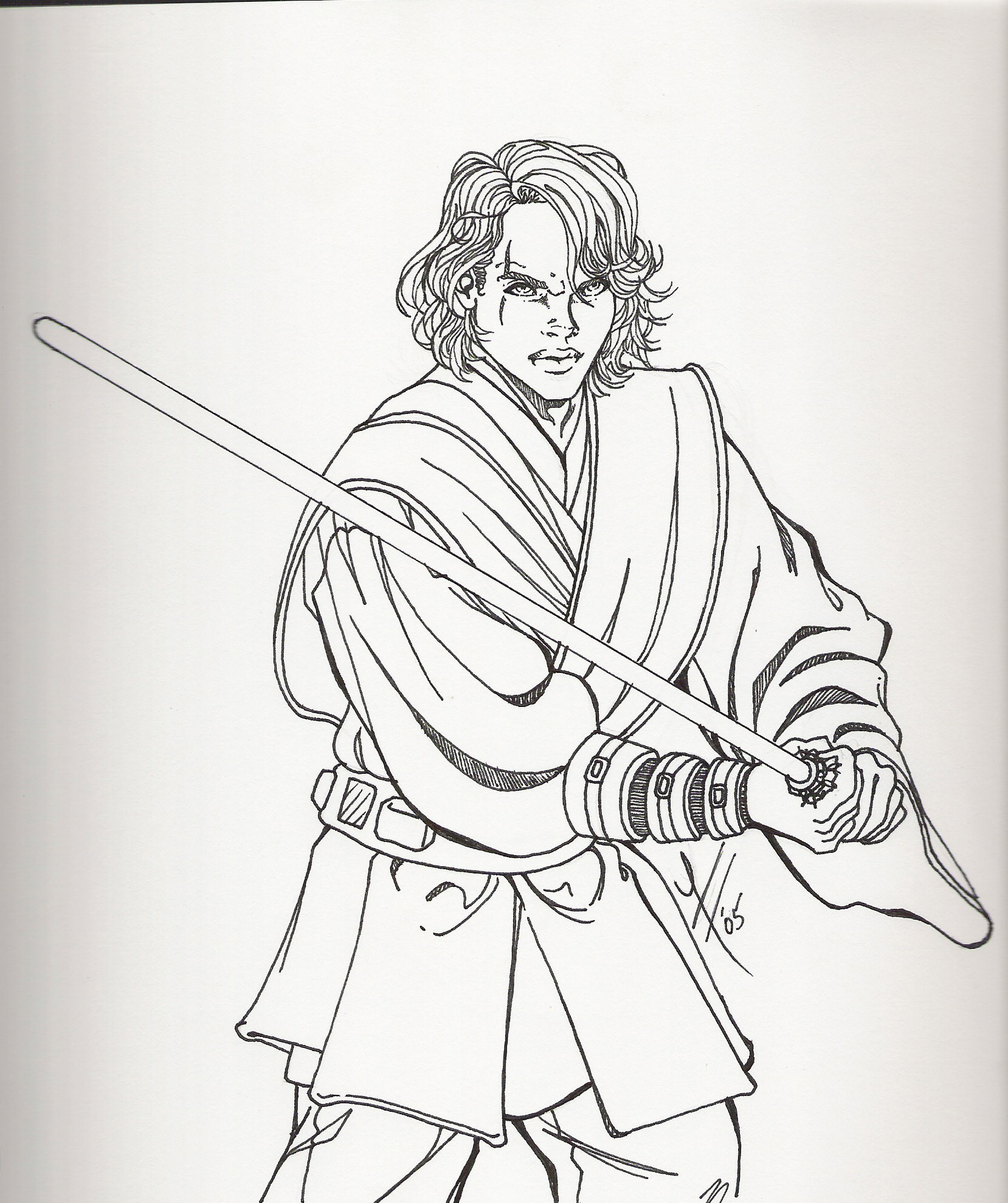 1658x1979 Star Wars Coloring Pages Anakin Skywalker Wagashiya