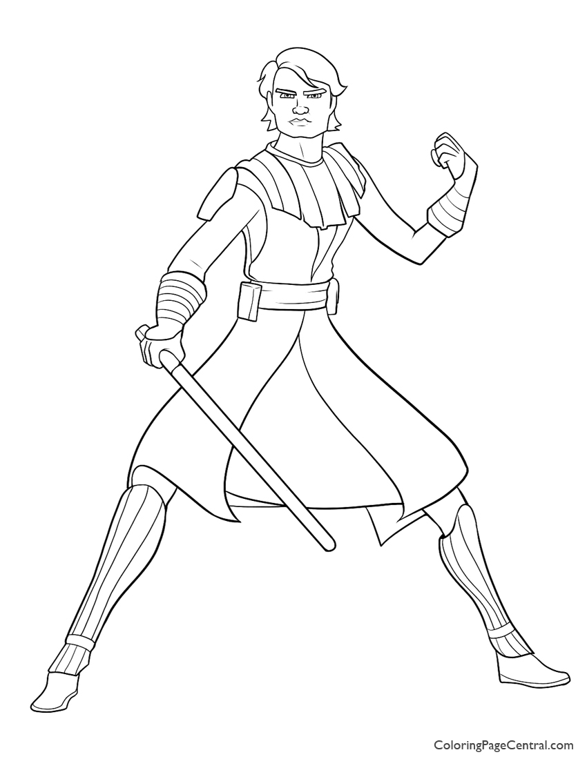 850x1100 Star Wars Anakin Skywalker 01coloring Page Coloring Page Central