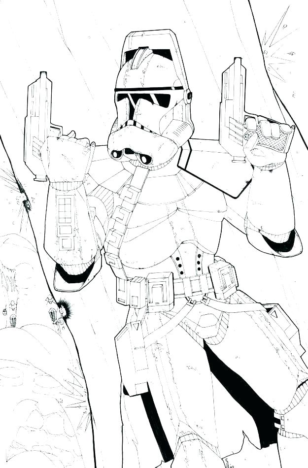 625x950 Clone Trooper Coloring Page Star Wars Coloring Pages Star Wars
