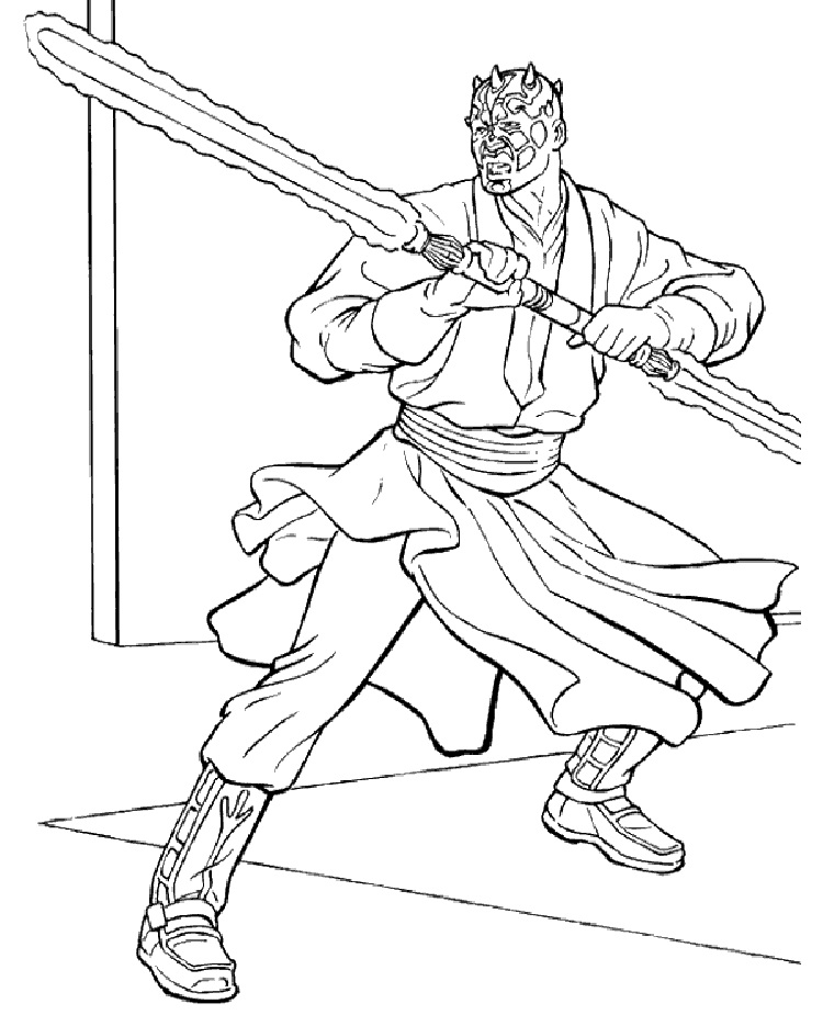 750x925 Star Wars Coloring Pages Darth Maul