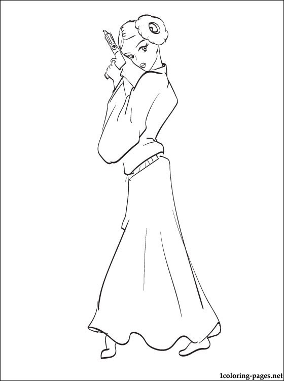 560x750 Star Wars Leia Coloring Page Coloring Pages