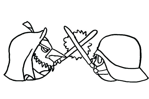 600x402 Darth Vader Coloring Page Icontent