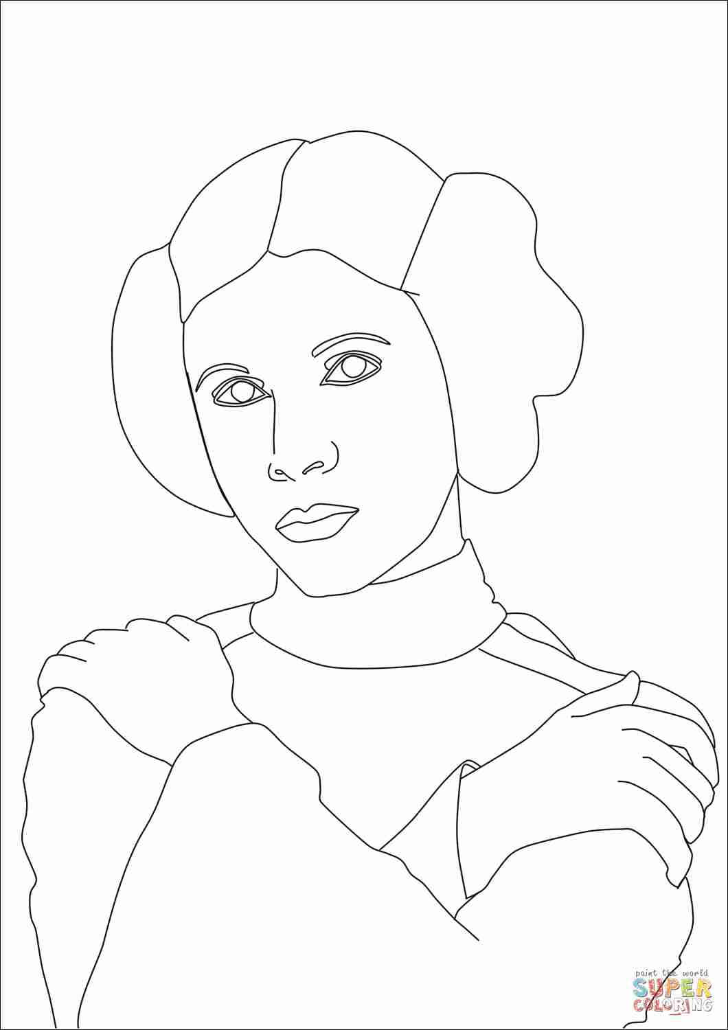 1060x1500 Star Wars Coloring Pages Princess Leia Pleasing Leah Olegratiy