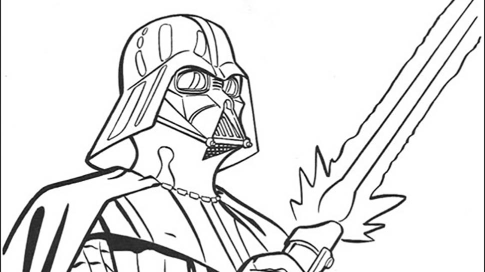 970x545 Star Wars Coloring Pages Darth Vader War Armor Of Darth Vader