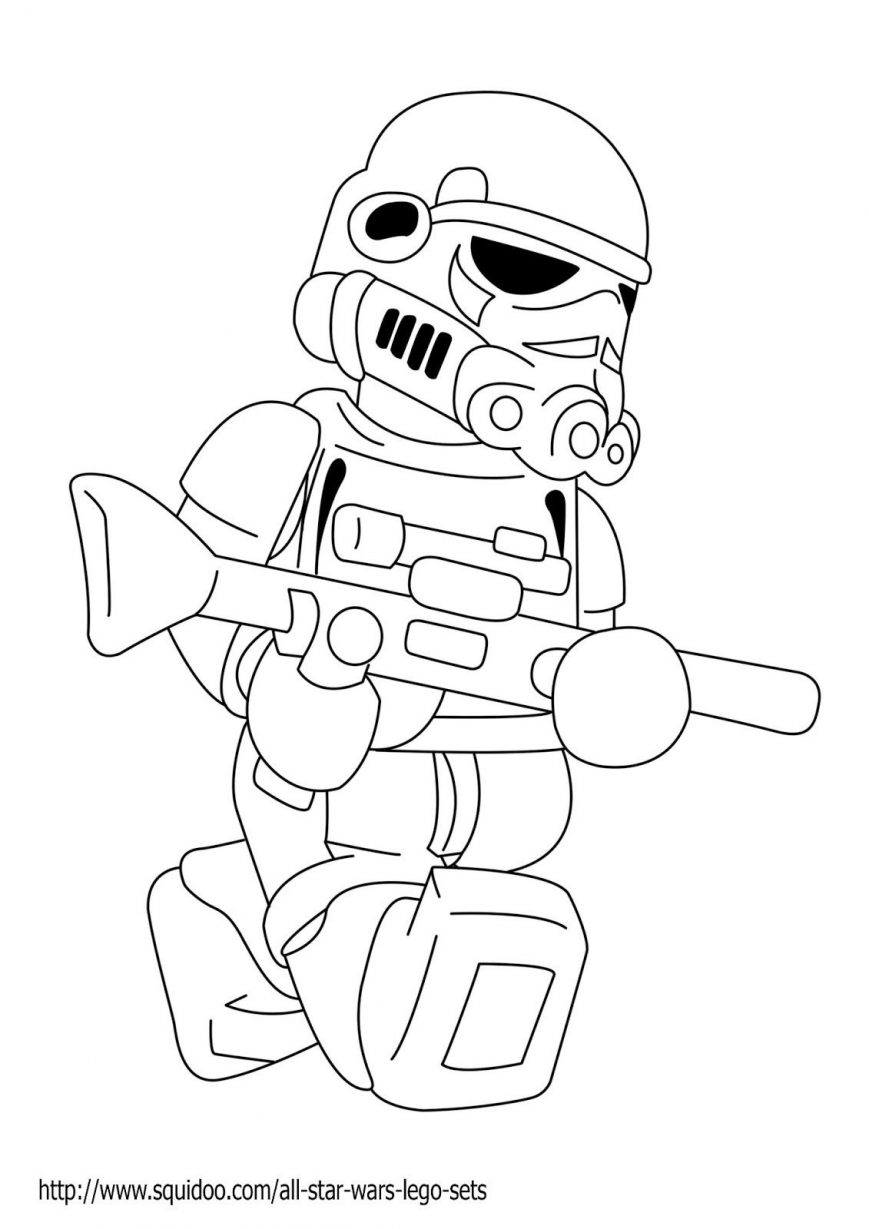 869x1229 Lego Battle Droid Coloring Page Free Printable Pages For Star Wars